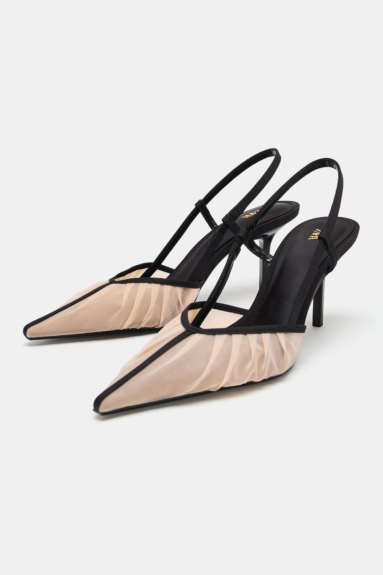MESH HEELED SHOES