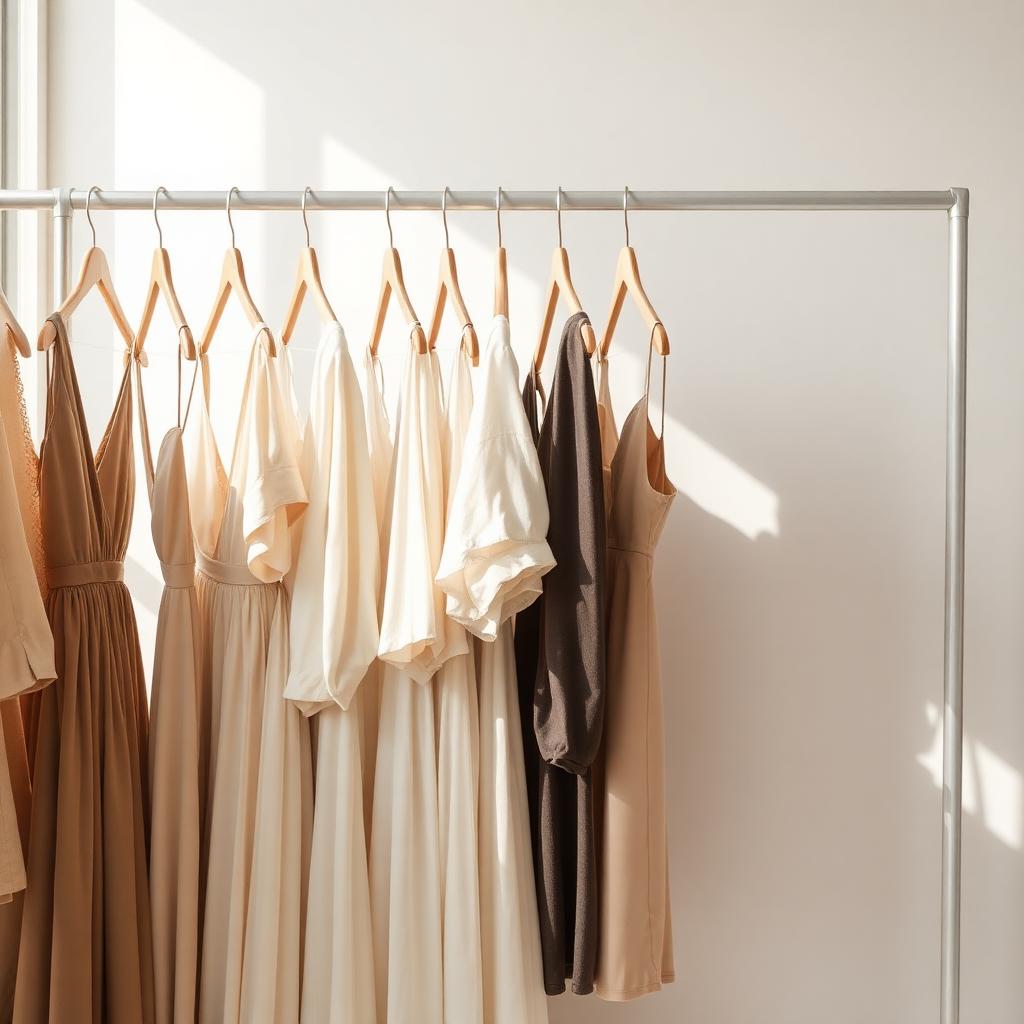 Curated wardrobe rack